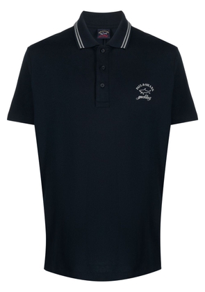 Paul & Shark logo-print short-sleeve polo shirt - Blue