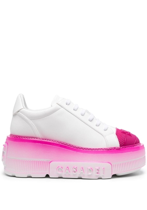Casadei Nexus lace-up platform sneakers - White