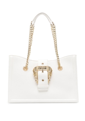 Versace Jeans Couture buckle-detail tote bag - White