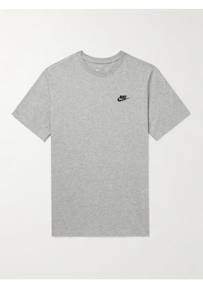 Nike - Logo-Embroidered Cotton-Jersey T-Shirt - Men - Gray - XS