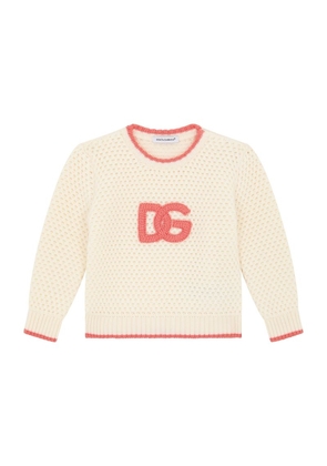 Dolce & Gabbana Kids Virgin Wool Logo Sweater (3-30 Months)