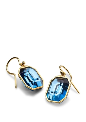 Baccarat Gold Vermeil And Crystal Harcourt Earrings