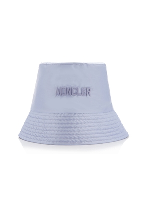 Moncler - Embroidered Nylon Bucket Hat - Purple - M - Moda Operandi