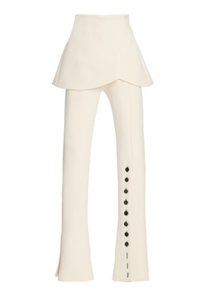 A.W.A.K.E. MODE - Buttoned Basque Skinny Pants - Ivory - FR 40 - Moda Operandi