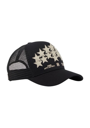 Leather Star trucker cap