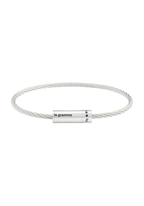 Polished Sterling silver cable bracelet 9g
