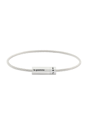 Brushed Sterling silver cable bracelet 7g