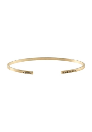 Polished gold ribbon bracelet 7g