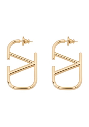 V Logo earrings