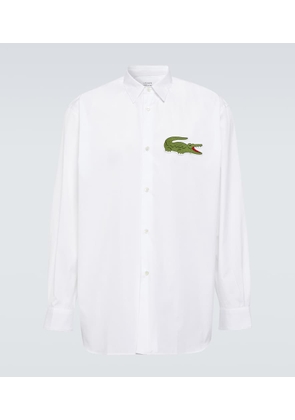 Comme des Garçons Shirt x Lacoste logo cotton poplin shirt