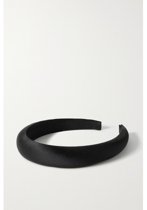 Jennifer Behr - + Net Sustain Tori Silk-satin Headband - Black - One size