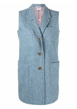 Thom Browne single-breasted wool waistcoat - Blue