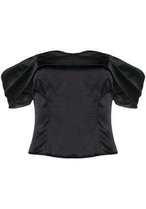 Reformation Lux off-shoulder corset top - Black