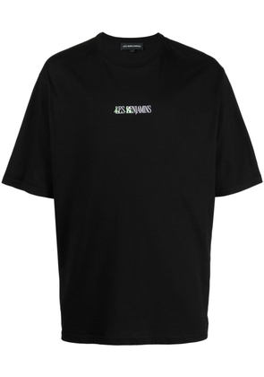 Les Benjamins logo-print cotton T-shirt - Black