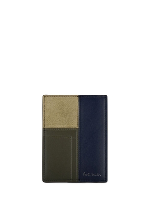 Paul Smith logo-print leather cardholder - Blue