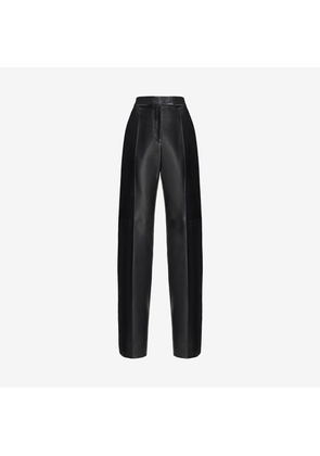 ALEXANDER MCQUEEN - Leather Trousers - Item 769303Q5ALW1000