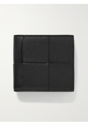 Bottega Veneta - Cassette Intrecciato Full-Grain Leather Bifold Wallet - Men - Black