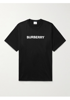 Burberry - Oversized Logo-Print Cotton-Jersey T-Shirt - Men - Black - XS