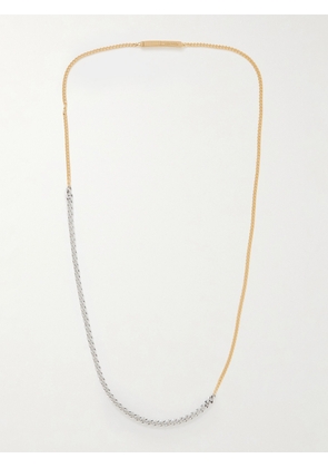 Bottega Veneta - Gold Vermeil and Sterling Silver Necklace - Men - Silver