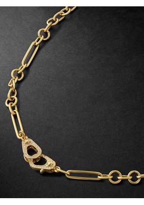 Foundrae - Sister Hook Gold Diamond Chain Necklace - Men - Gold
