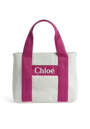 Chloé Kids Canvas Logo Shoulder Bag
