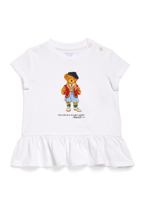 Ralph Lauren Kids Appliqué Polo Bear T-Shirt (3-24 Months)