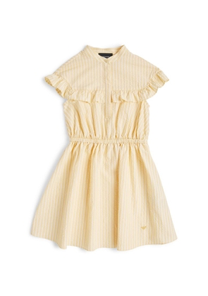 Emporio Armani Kids Cotton Striped Dress (4-14 Years)