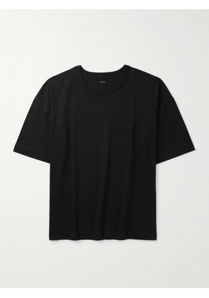 LEMAIRE - Oversized Cotton and Linen-Blend Jersey T-Shirt - Men - Black - XS