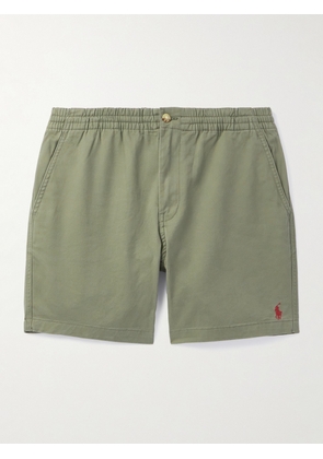 Polo Ralph Lauren - Straight-Leg Logo-Embroidered Stretch-Cotton Twill Shorts - Men - Green - XS