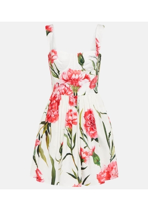 Dolce&Gabbana Floral cotton minidress