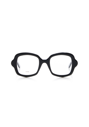 Loewe - Curved Square-Frame Acetate Glasses - Black - OS - Moda Operandi