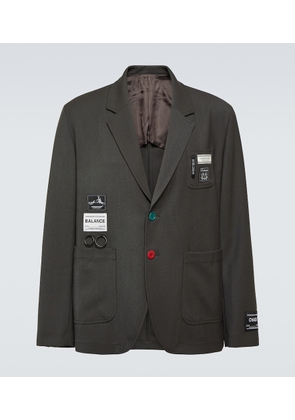 Undercover Single-breasted wool-blend blazer