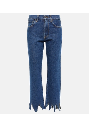 JW Anderson Distressed cropped jeans