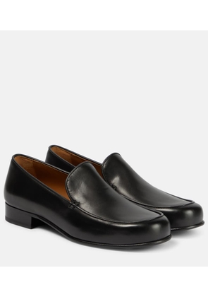 The Row Flynn leather loafers