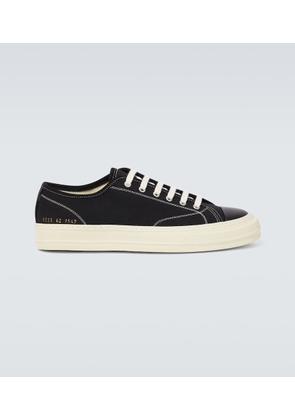 Common Projects Tournament in Canvas leather-trimmed sneakers