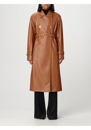 Trench Coat TWINSET Woman colour Camel