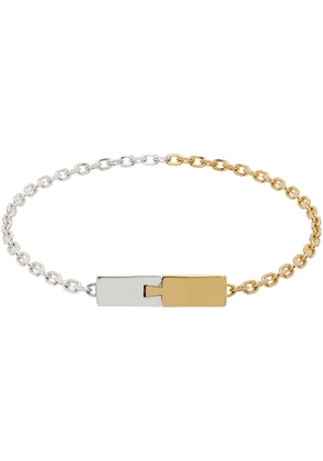 Bottega Veneta Gold & Silver Joint Chain Bracelet