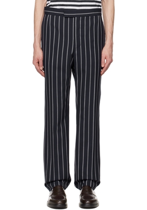 Thom Browne Navy Stripe Classic Trousers