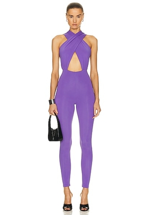 The Andamane Hola Jumpsuit in Iris - Purple. Size S (also in XS).