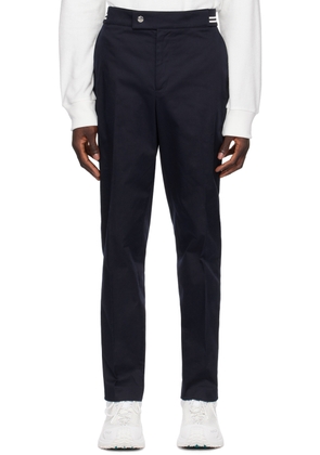 Moncler Navy Striped Trousers