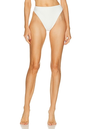 HAIGHT. X Tina Kunakey Lola Bikini Hotpant in Off White - White. Size L (also in XS).