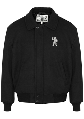 Billionaire Boys Club Appliquéd Felt Varsity Jacket - Black - M