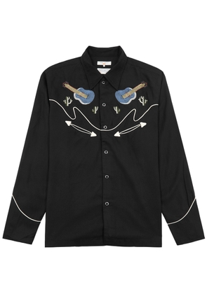 Nudie Jeans Gonzo Embroidered Shirt - Black - M