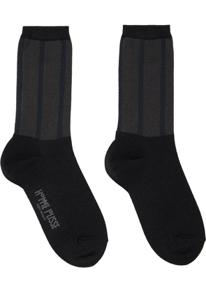 HOMME PLISSÉ ISSEY MIYAKE Black Washi Socks