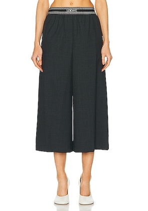 Loewe Cropped Trouser in Anthracite Melange - Grey. Size L (also in ).