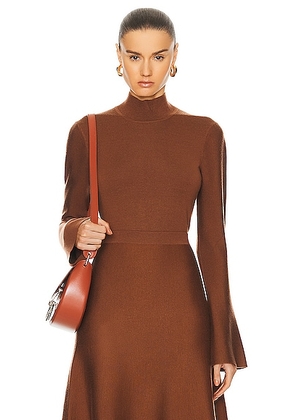 Gabriela Hearst Straun Turtleneck Sweater in Cognac - Brown. Size M (also in L).