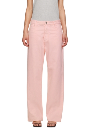 Bottega Veneta Pink Wide-Leg Jeans