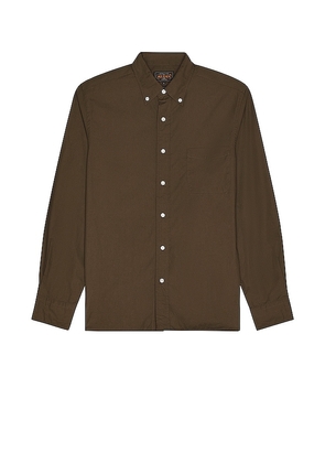 Beams Plus B.D Color Broad in Olive. Size L, S, XL/1X.