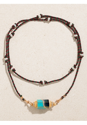 Marie Lichtenberg - Milky Way Locket 18-karat Rose Gold, Enamel, Pearl And Diamond Necklace - One size
