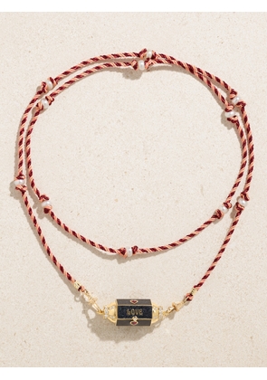 Marie Lichtenberg - Love Is Blind Locket 14-karat Gold Multi-stone Necklace - One size